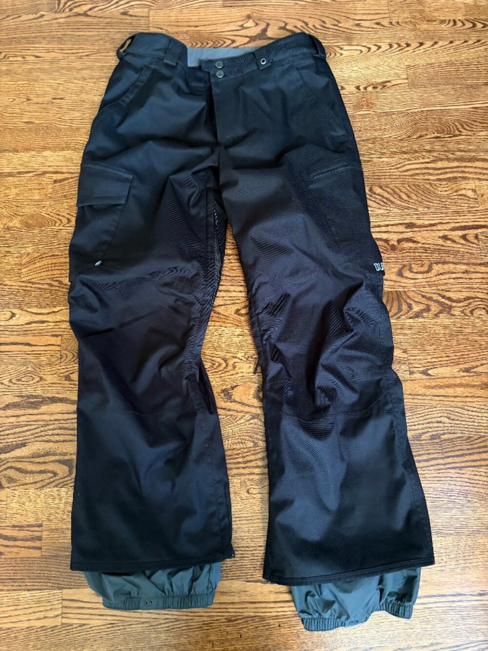 Burton Dryride Baggy Cargo Snowboard Skiing Pants Black Mens Sz Large Vinh Long